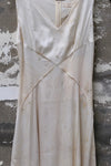 Mutedance 25 Spring/Summer Deep V-neck Silk Short Sleeve Dress MD-MD25SS28-HOARY